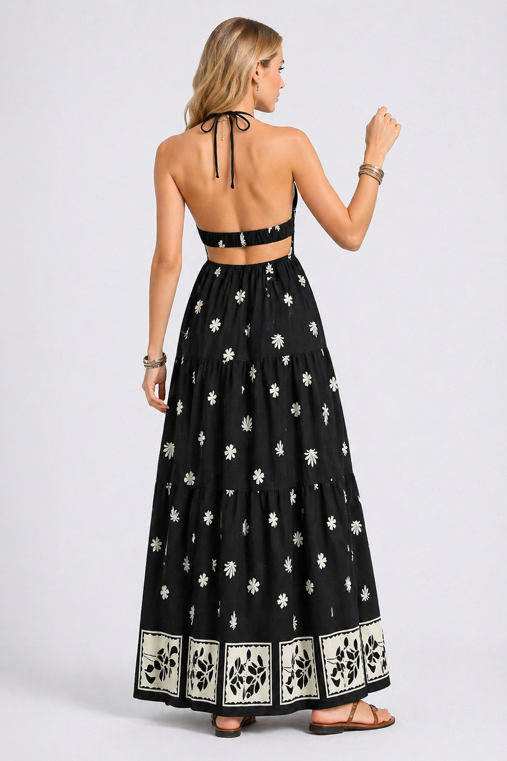 Sienna Halter Maxi Dress