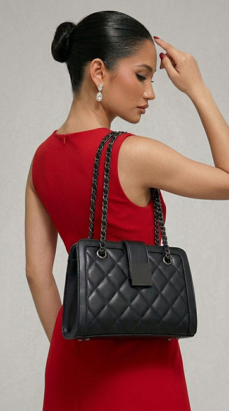 Vivienne Quilted Shoulder Bag
