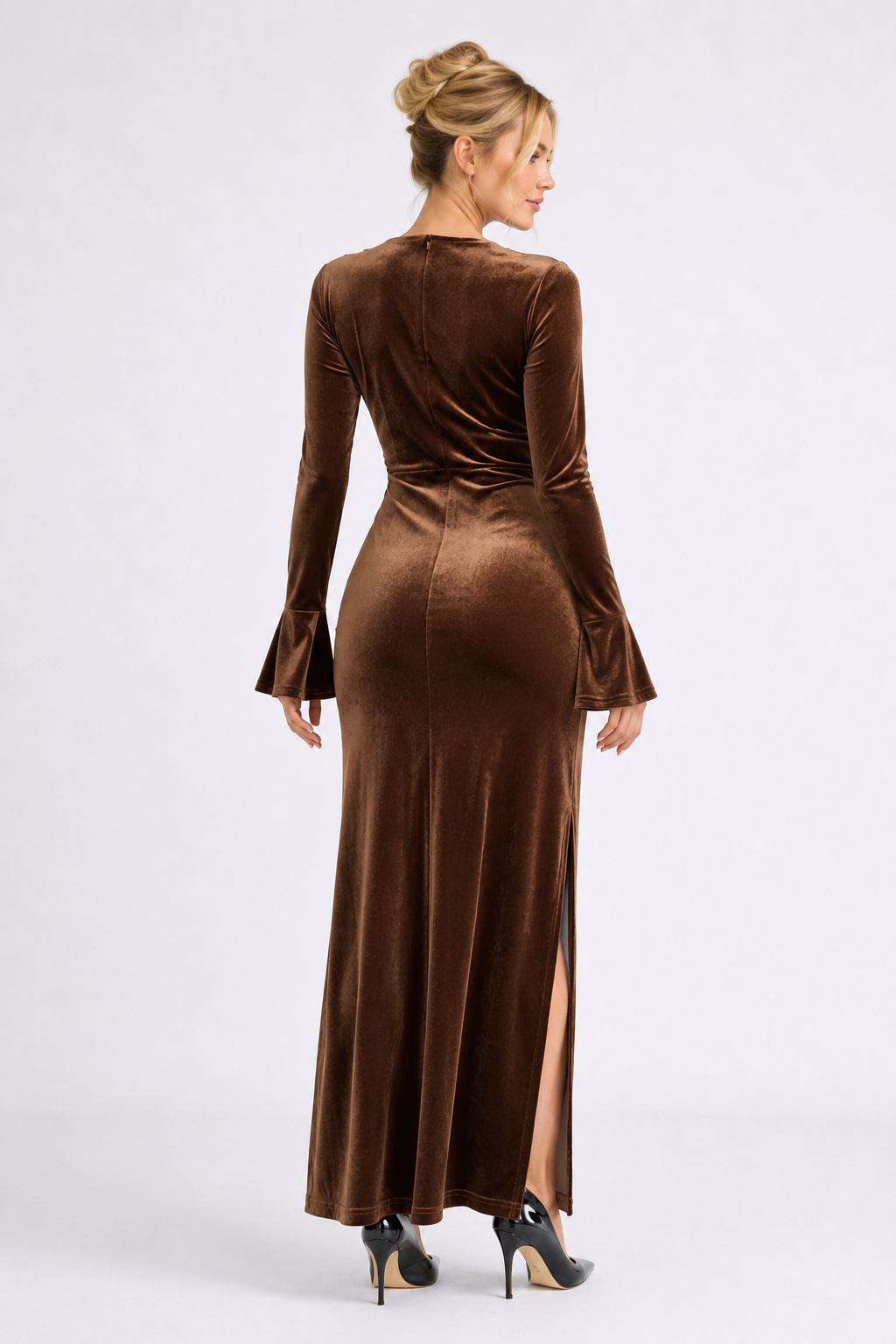Velour Midi Dress