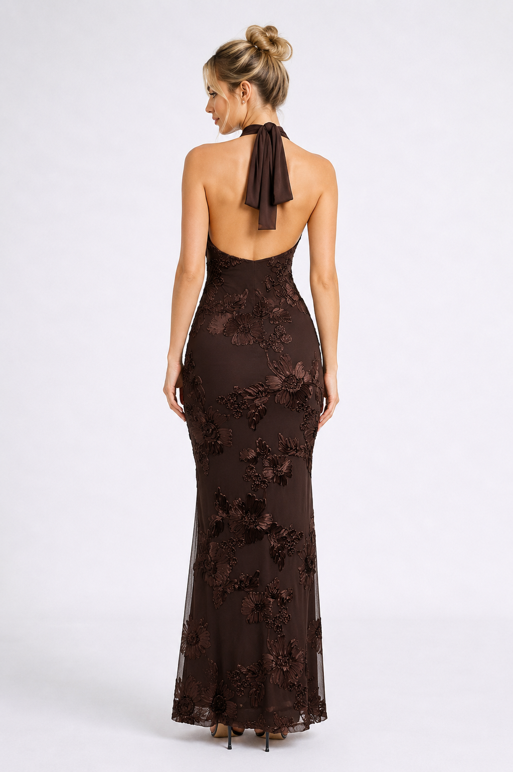 Blossom Halter Maxi Dress