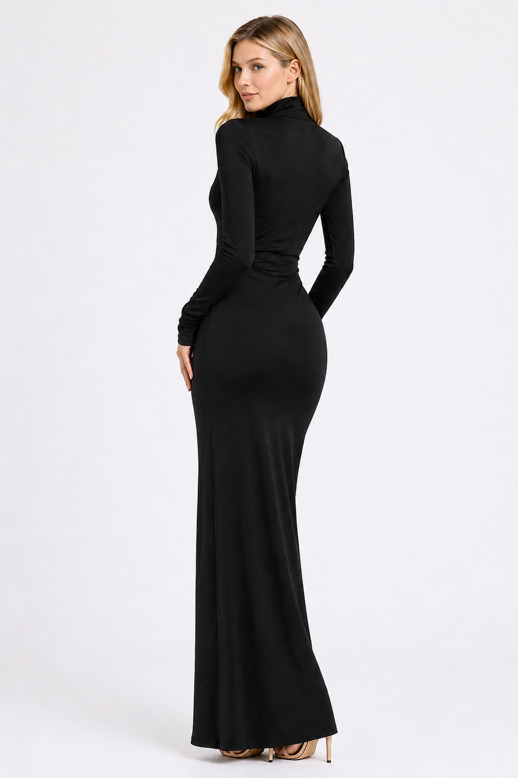 Noir Slit Maxi Dress
