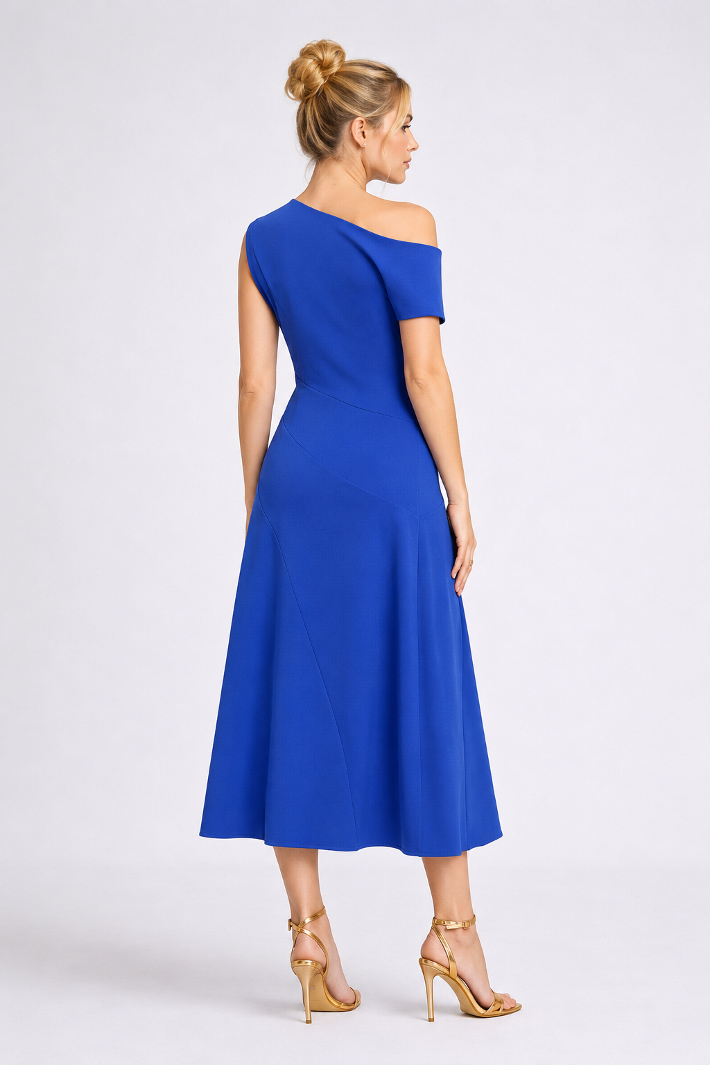 Serena One-Shoulder Midi Dress