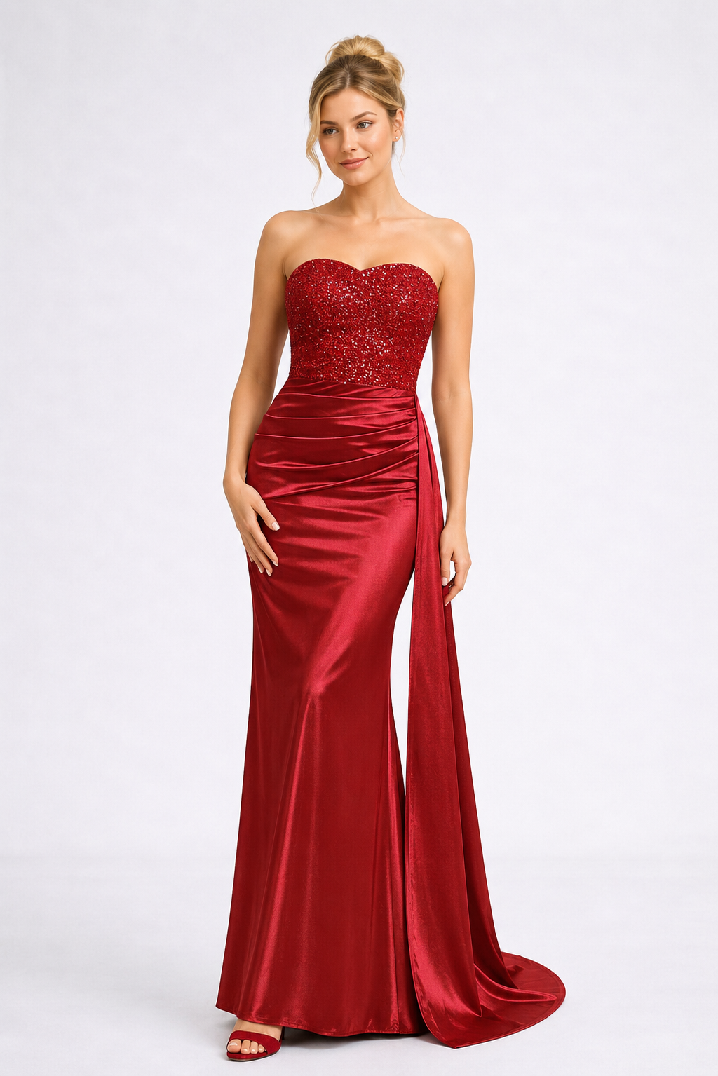 Celeste Sequin Evening Dress