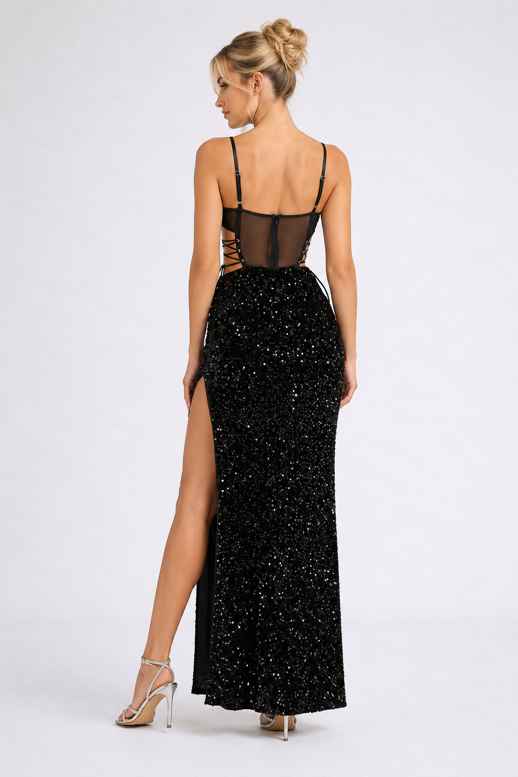 Valentina Sequin Maxi Dress