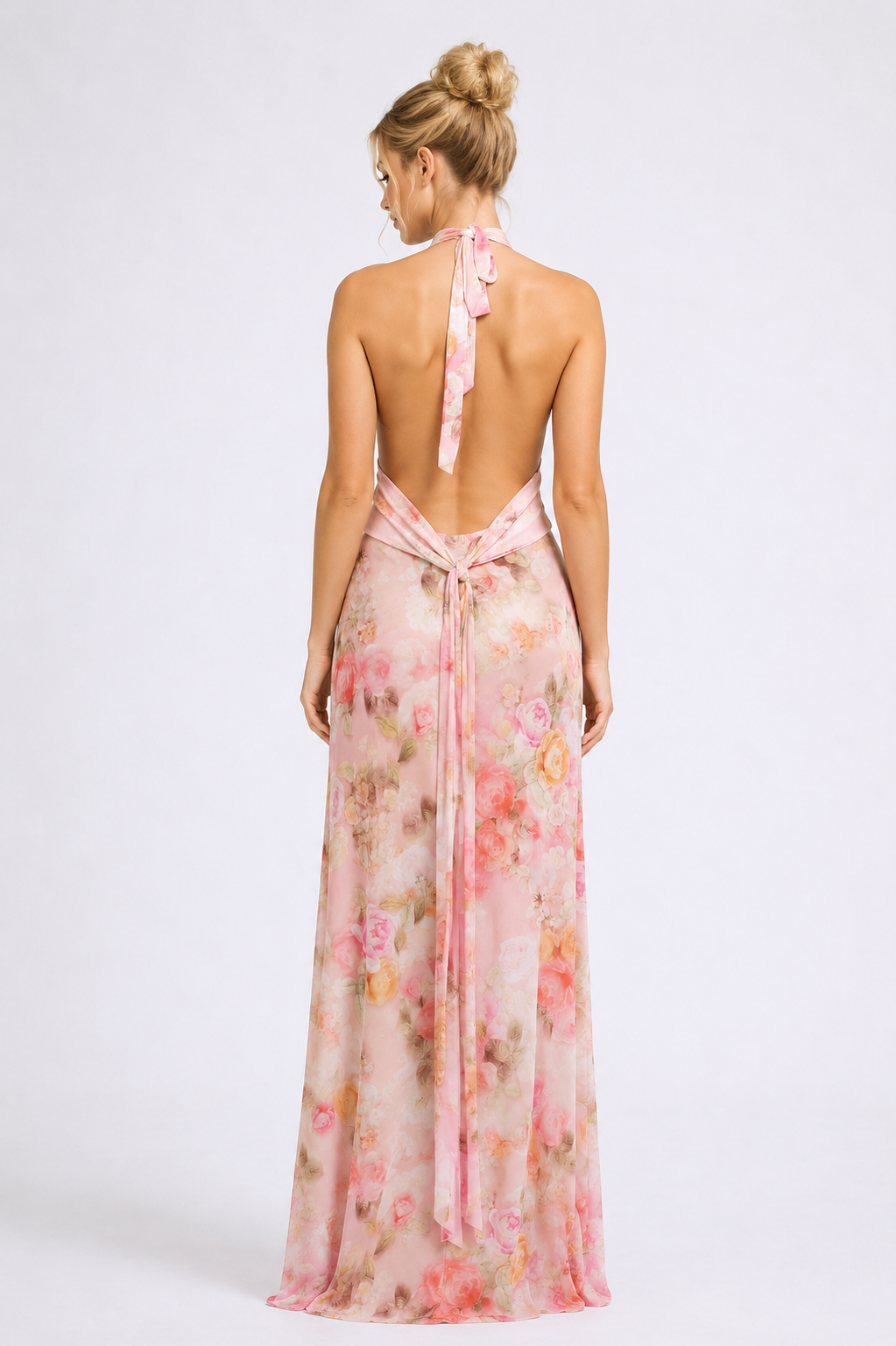 Bloom Halter Maxi Dress