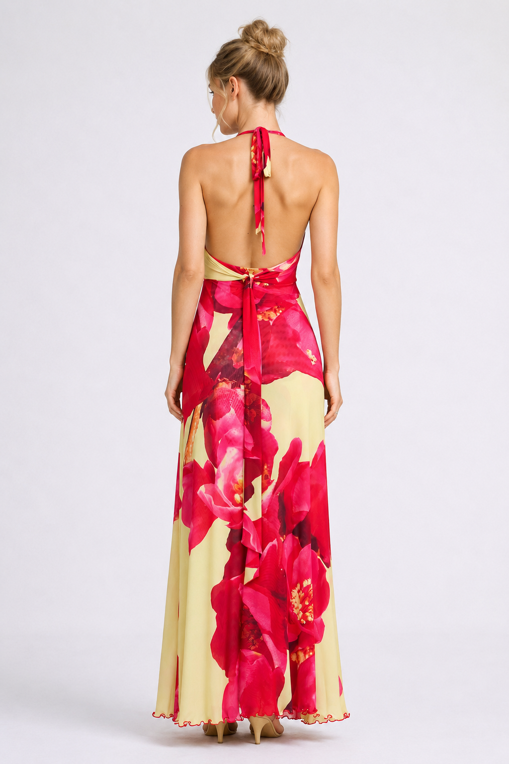 Bloom Halter Maxi Dress