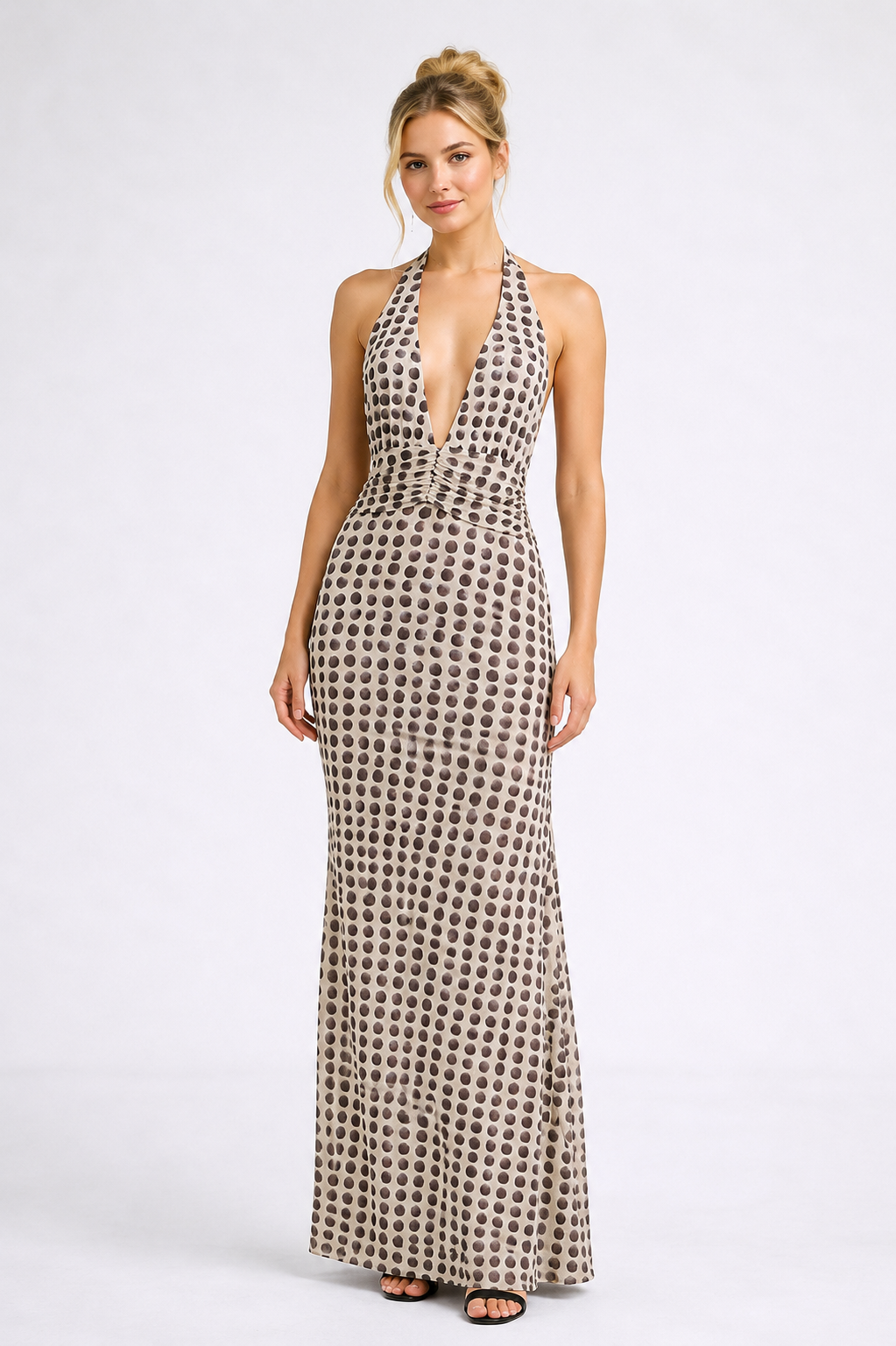Bloom Halter Maxi Dress