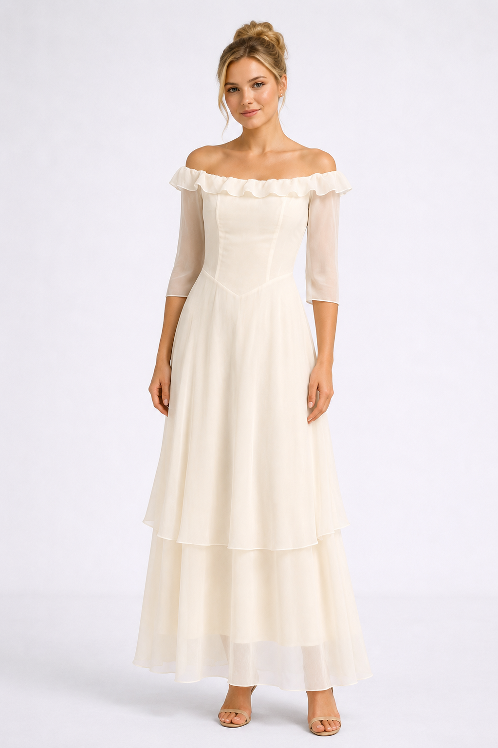 Aurora Layered Midi Dress