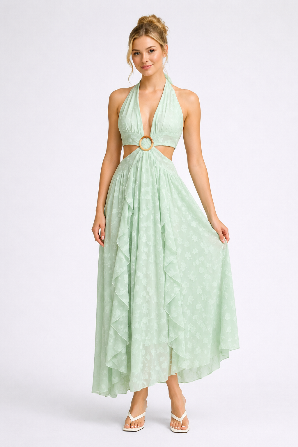 Arabella Ruffle Maxi Dress