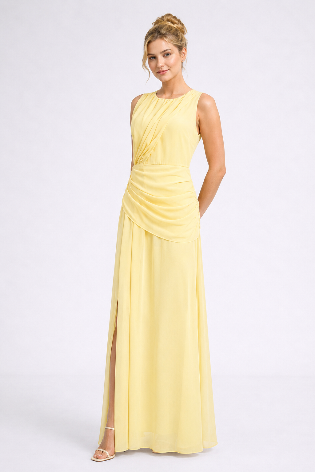 Valentina Ruched Maxi Dress