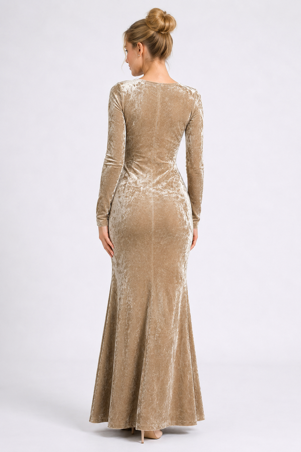 Velour Maxi Dress