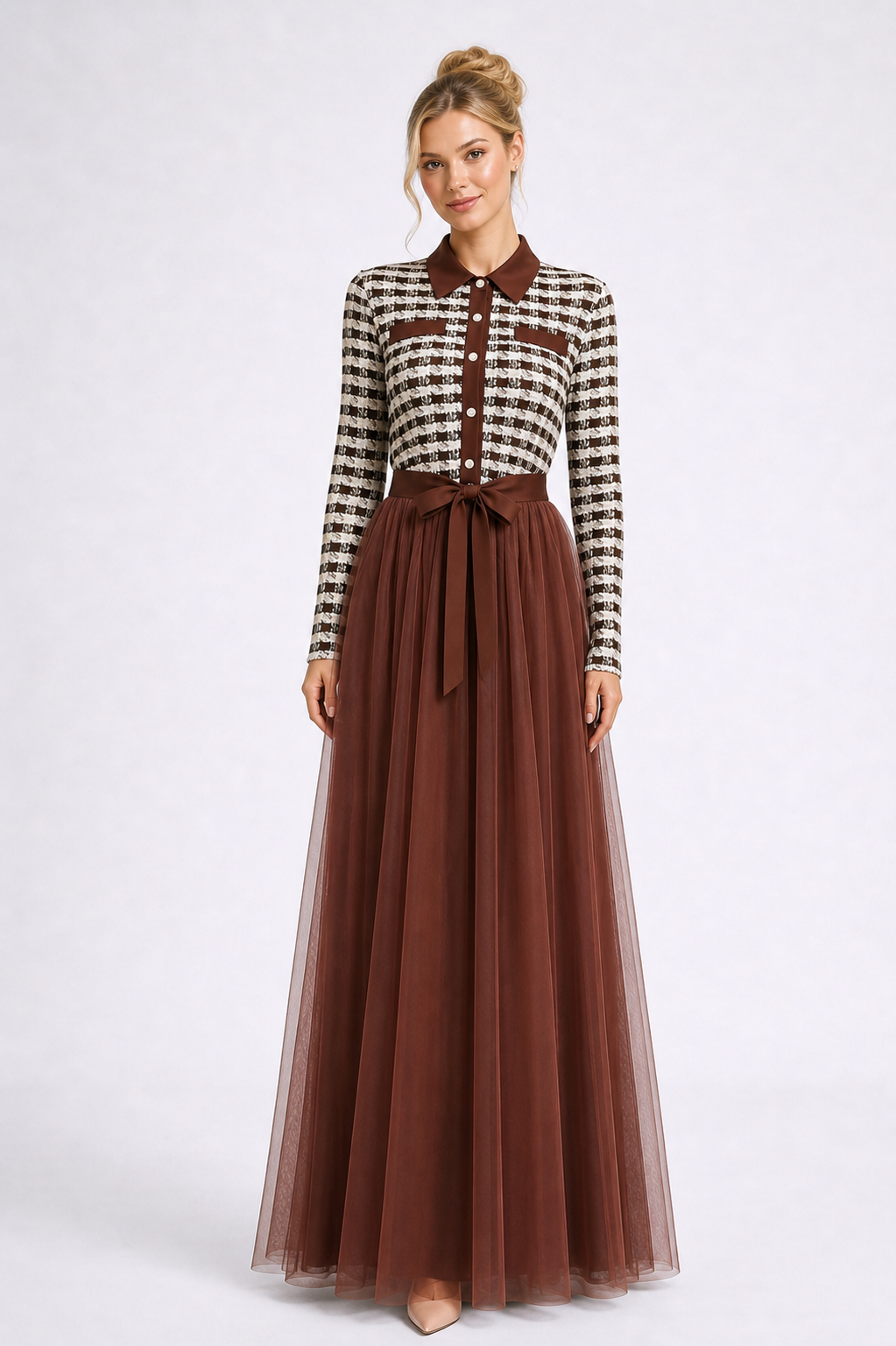 Victoria Tulle Maxi Dress