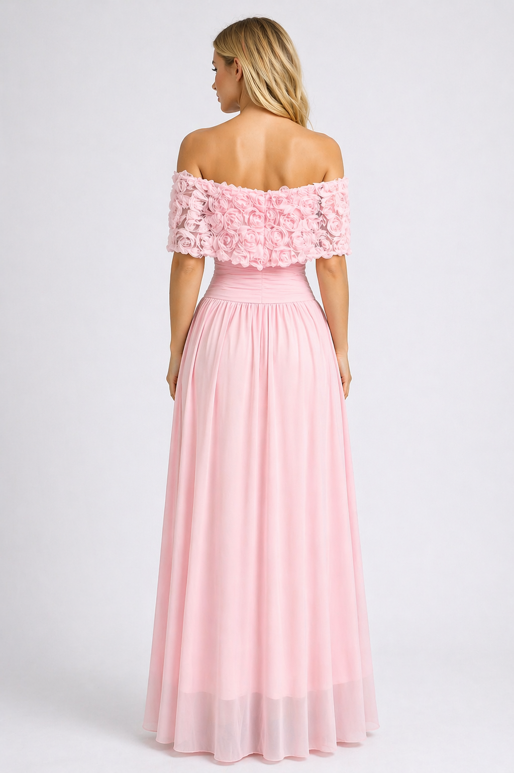 Rosette Maxi Dress
