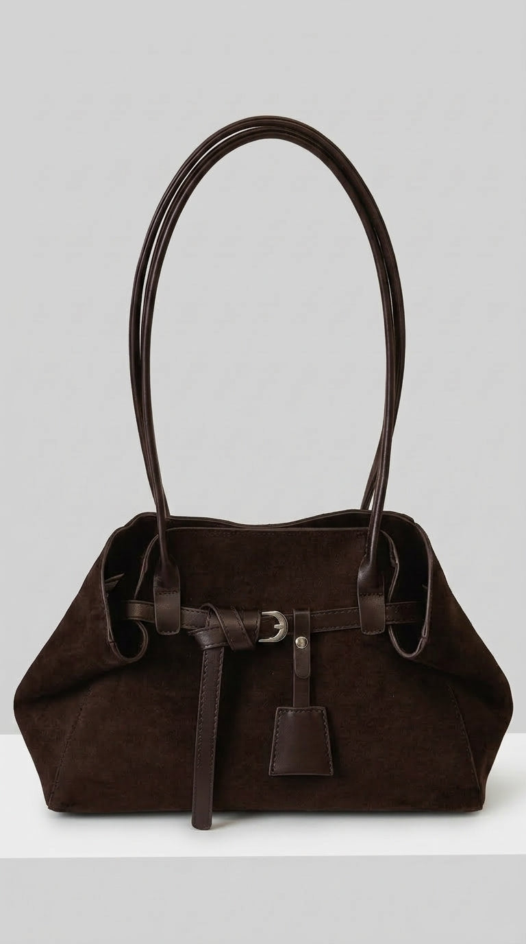 Arden Suede Shoulder Bag