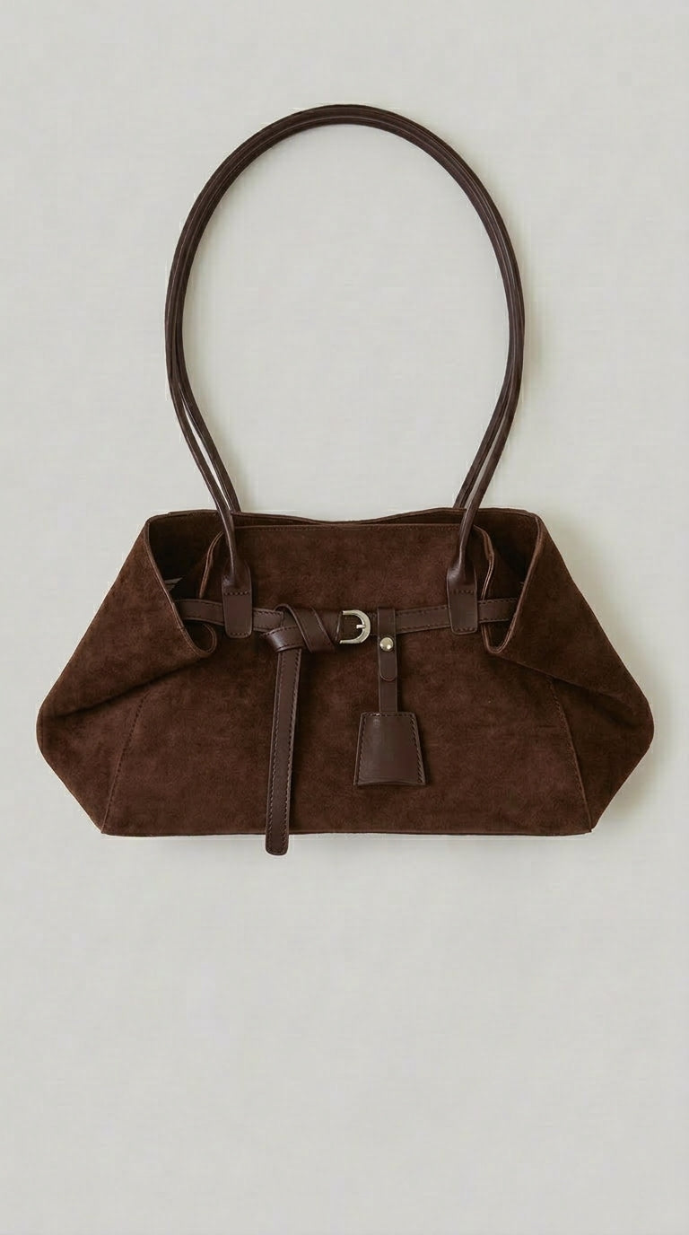 Arden Suede Shoulder Bag