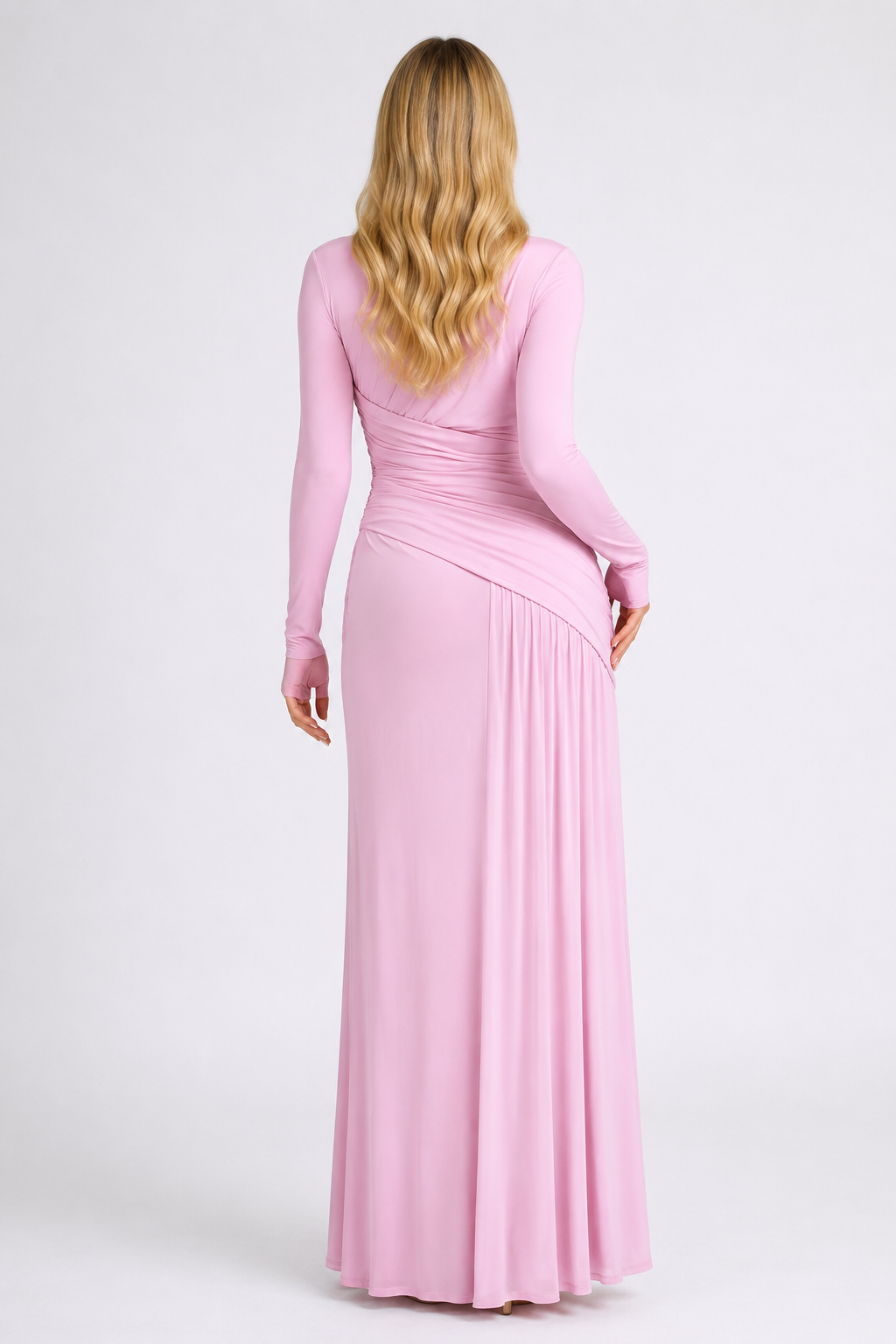 Isabella Ruched Mermaid Maxi Dress