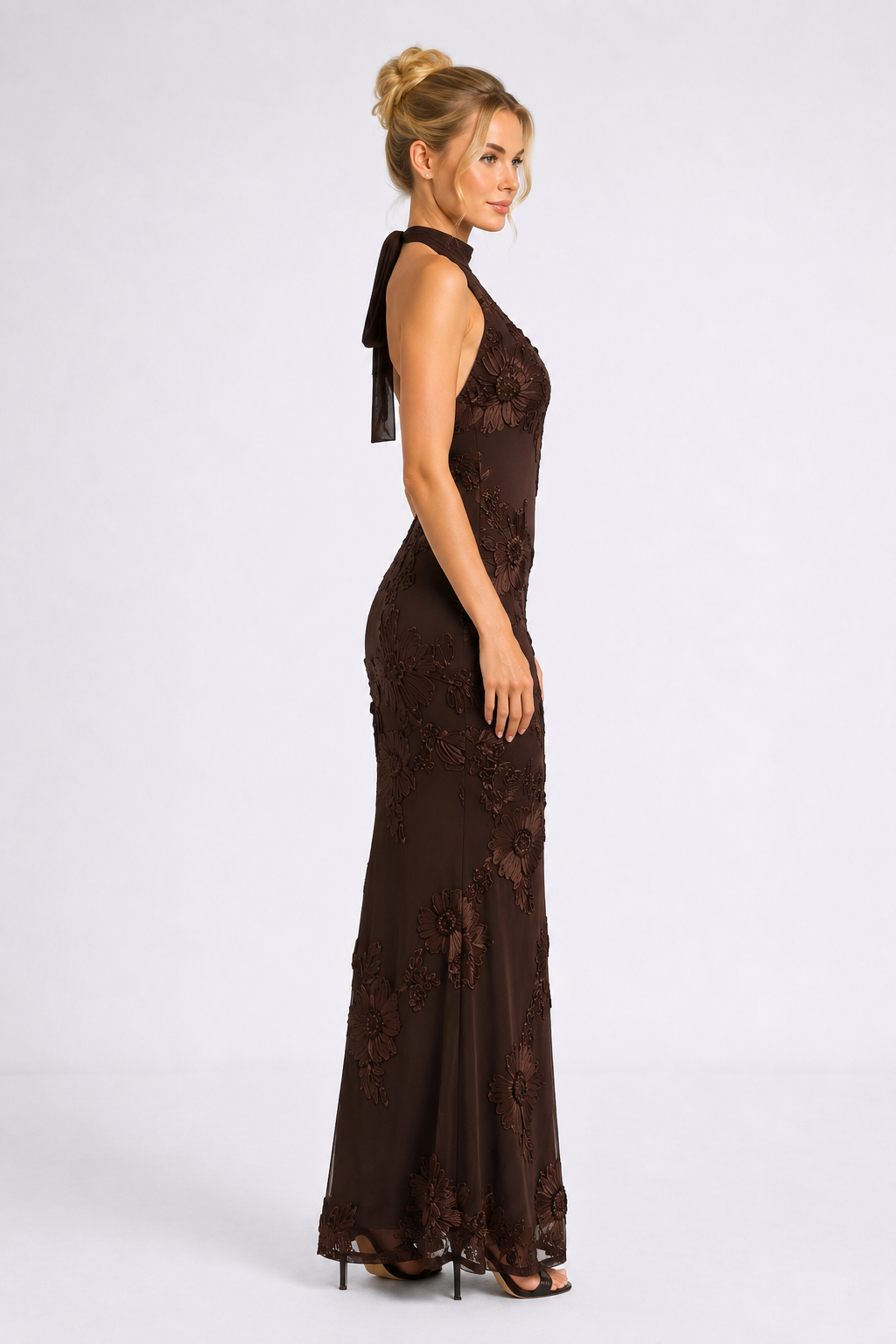 Blossom Halter Maxi Dress