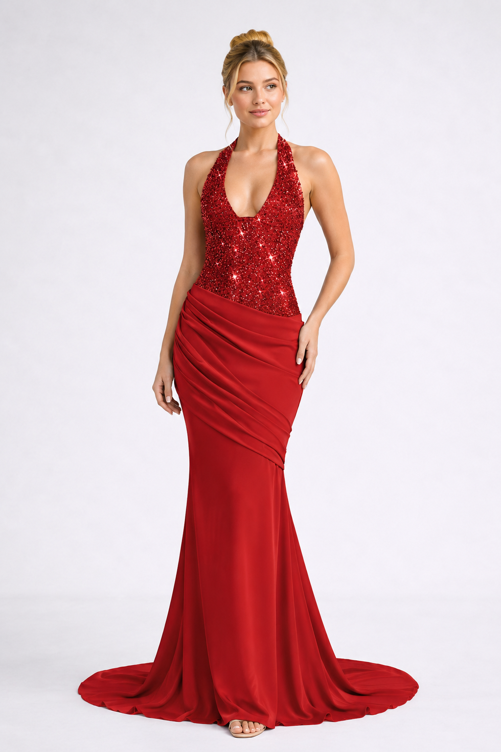 Celestia Sequin Maxi Dress