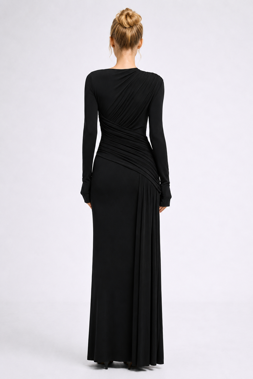 Elara Ruched Maxi Dress