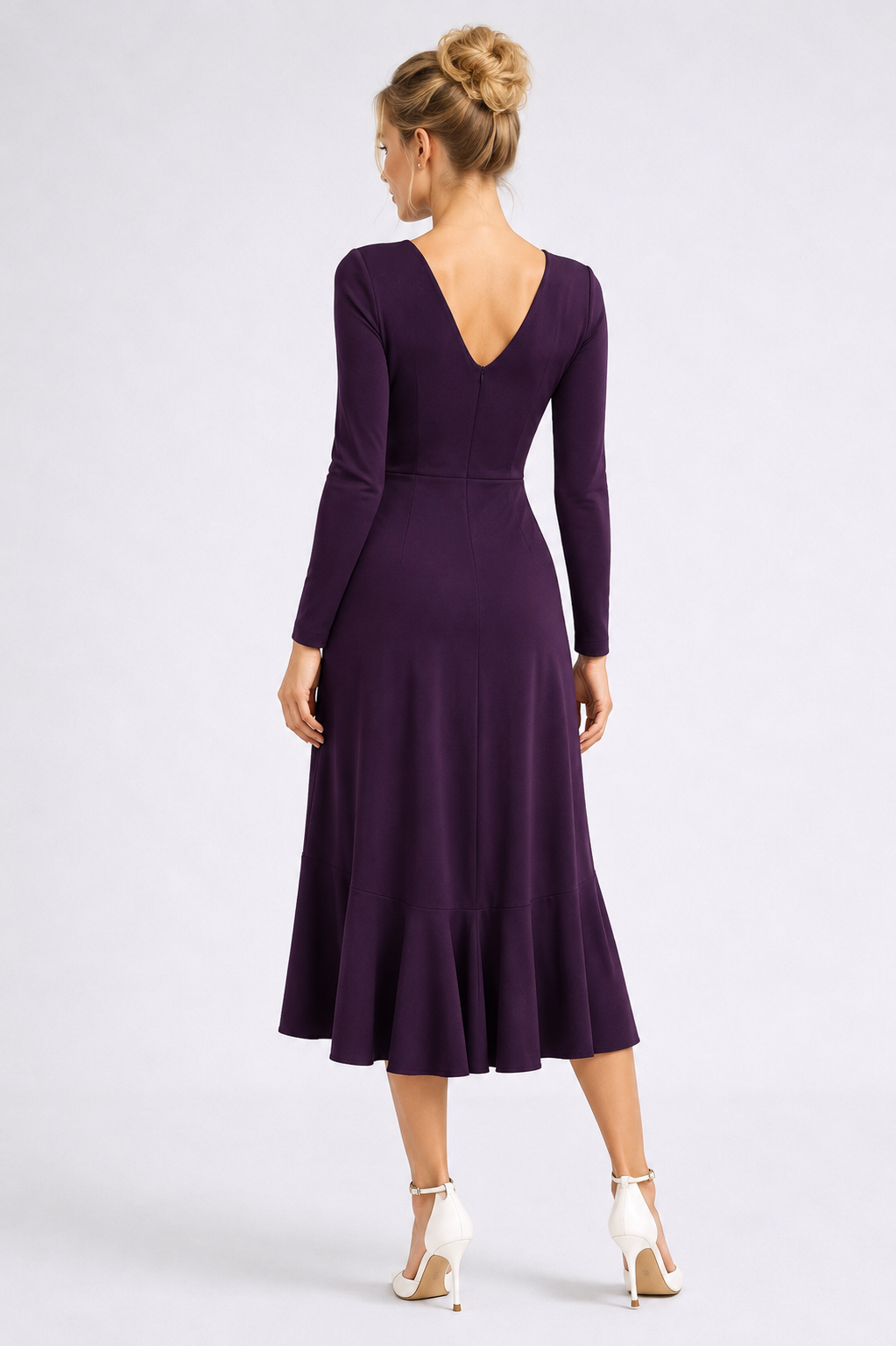 Amelia Ruffle Midi Dress