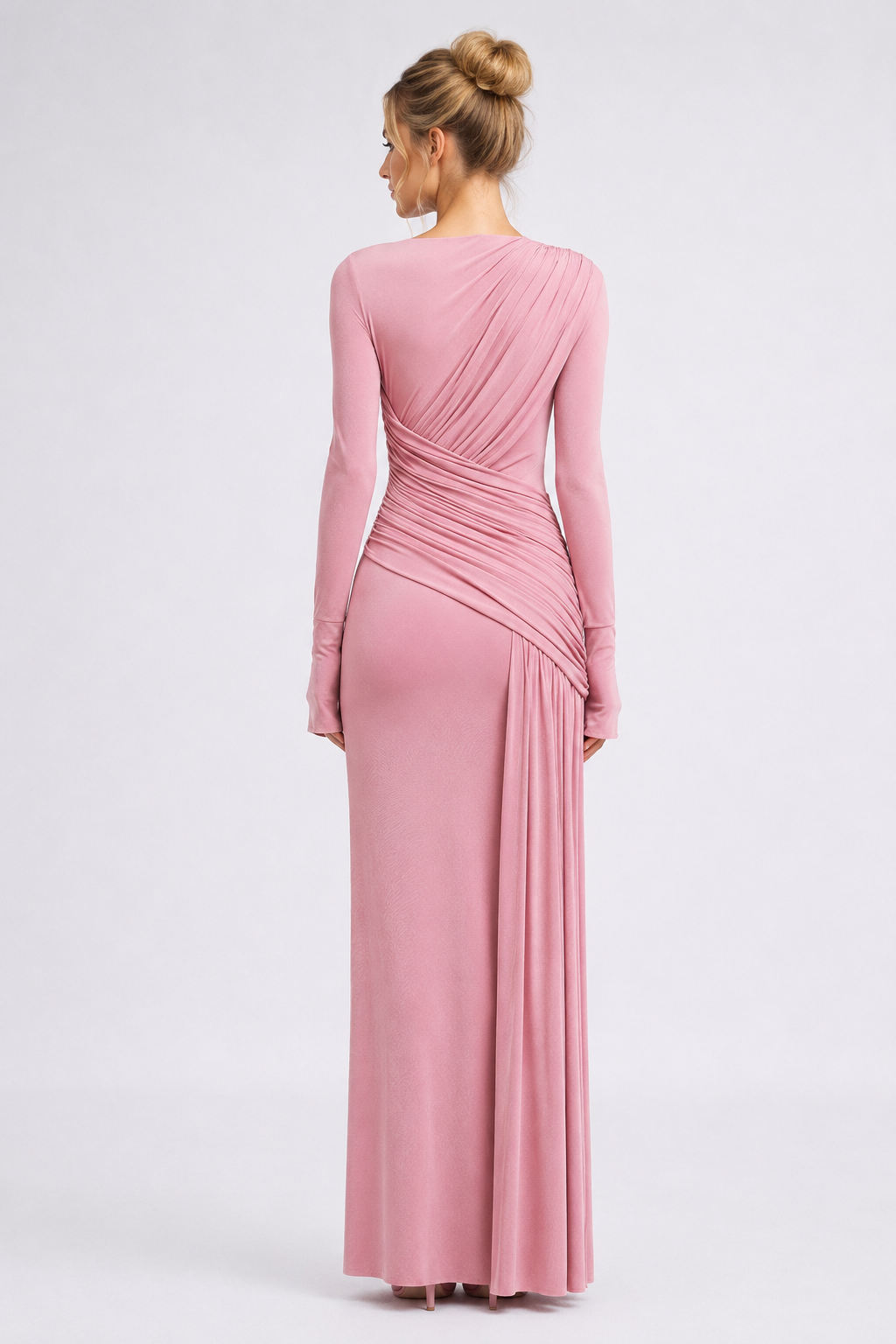 Elara Ruched Maxi Dress