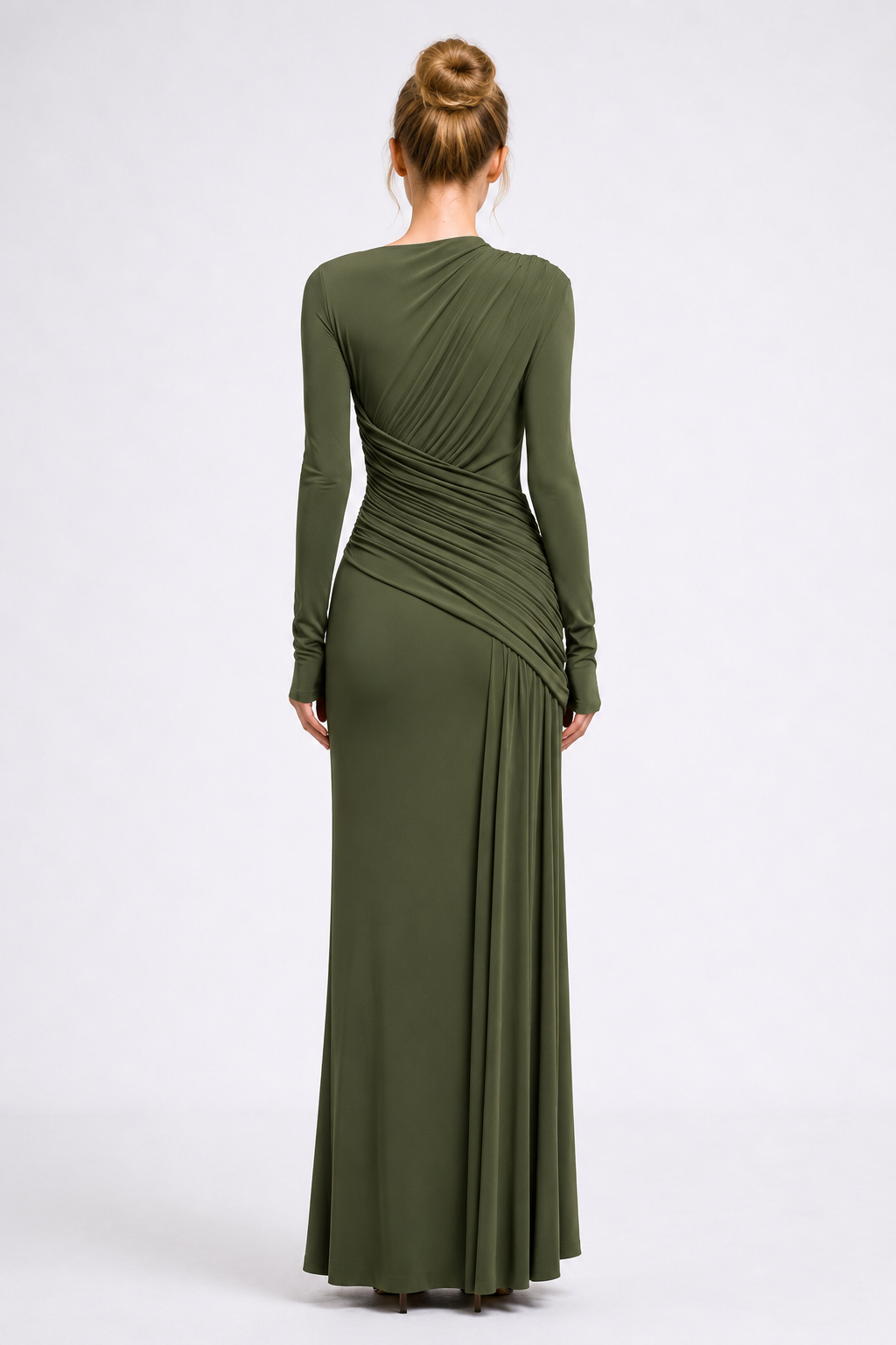 Elara Ruched Maxi Dress