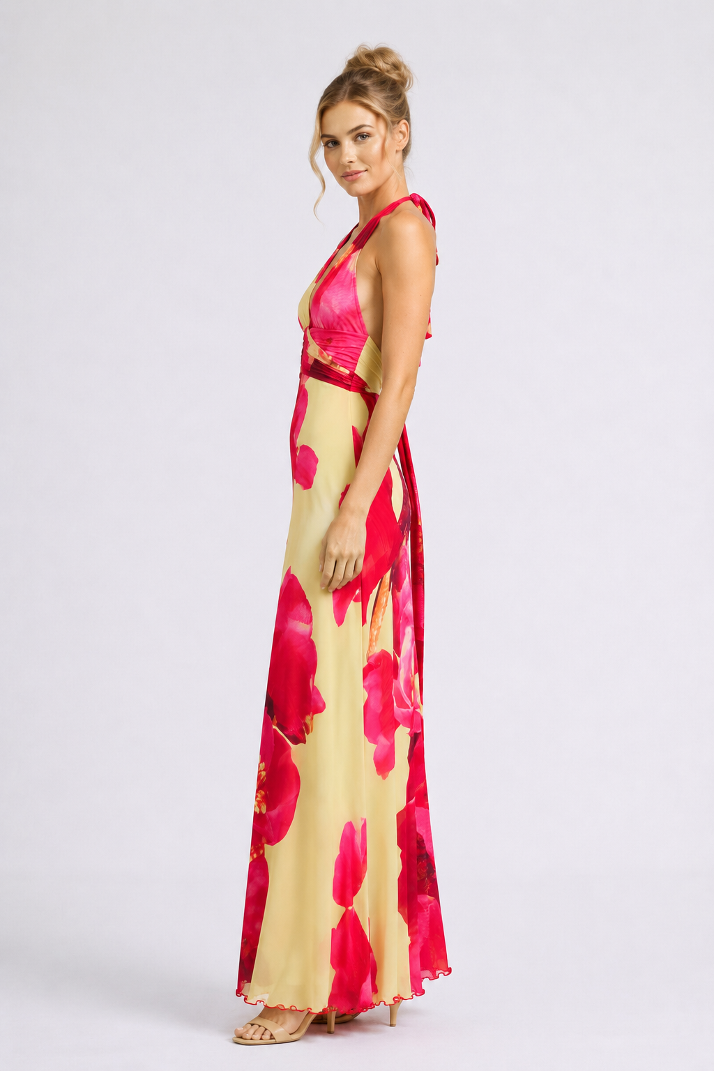Bloom Halter Maxi Dress