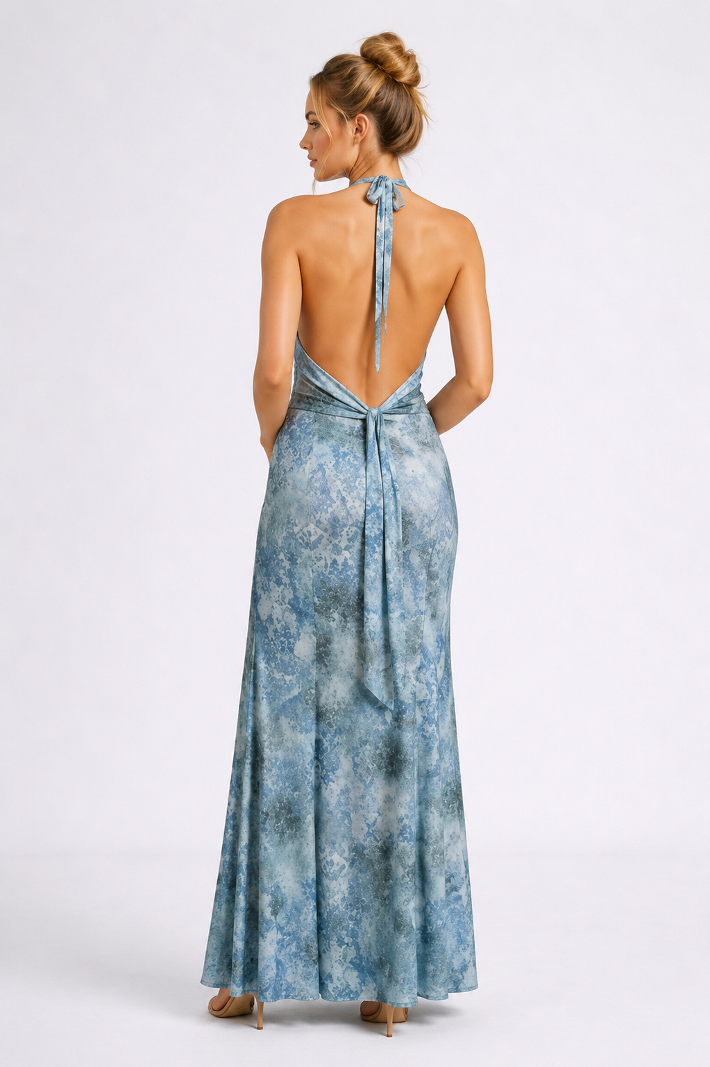 Bloom Halter Maxi Dress