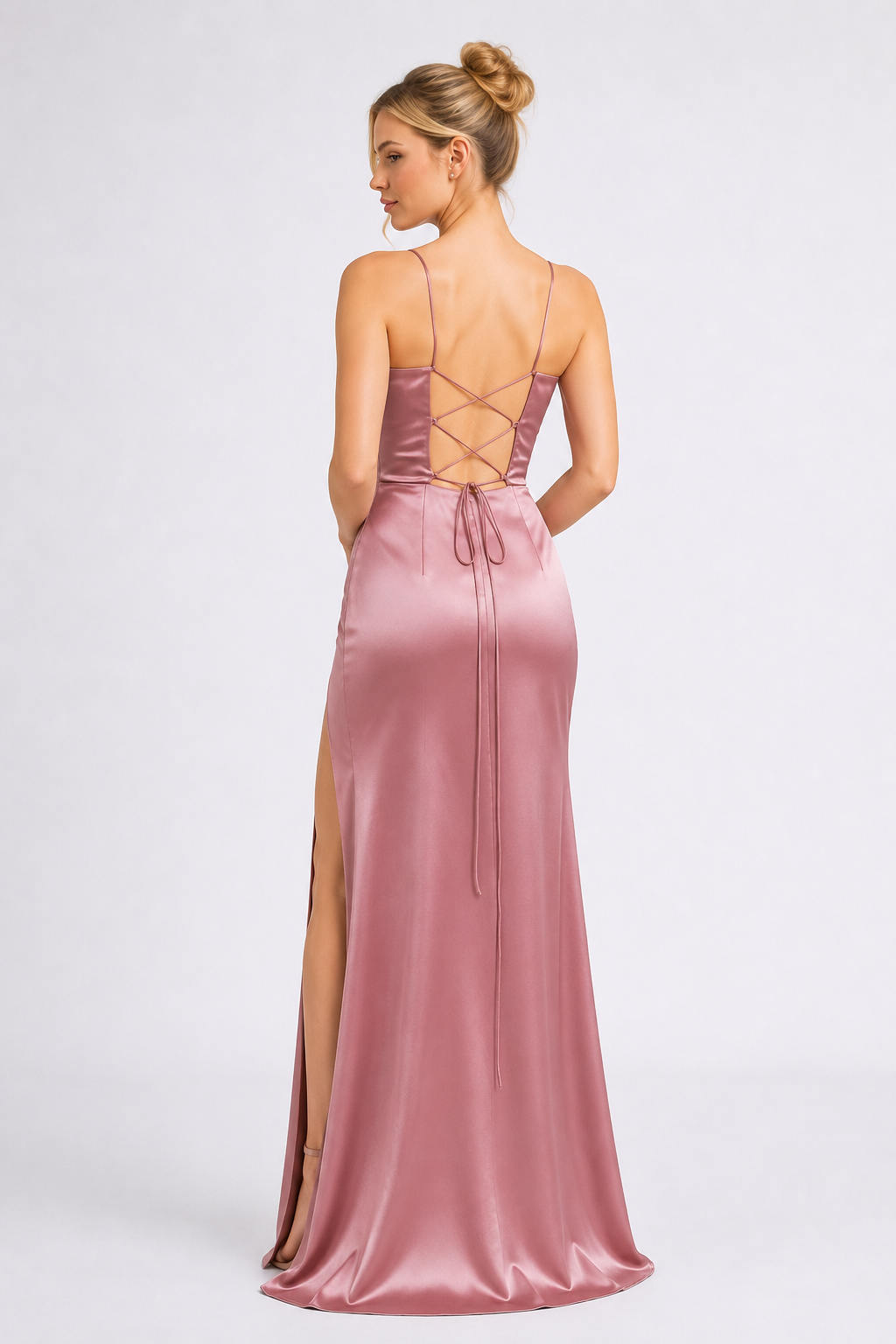 Celeste Satin Maxi Dress