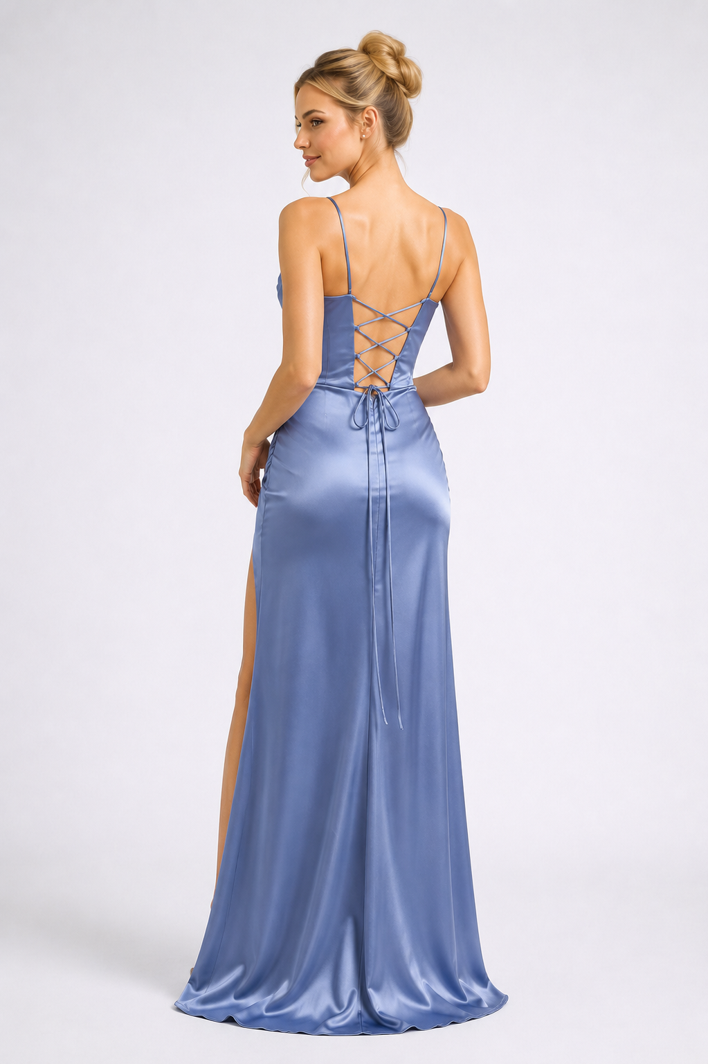 Celeste Satin Maxi Dress