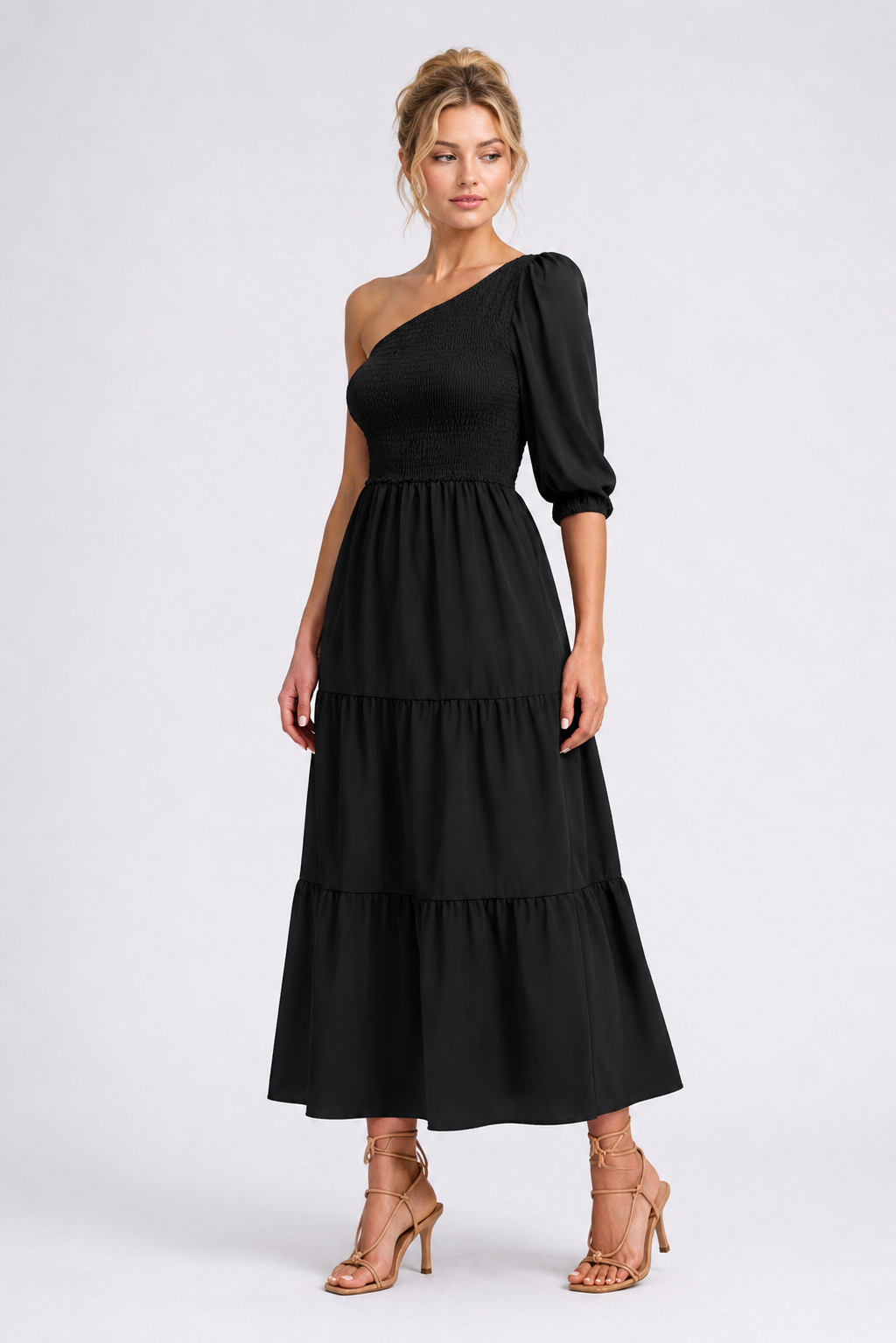 Aurora One-Shoulder Midi Dress
